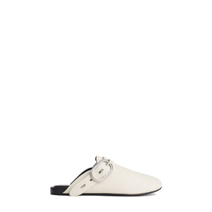Rag & Bone 'Ansley' Cream Suede Buckle Strap Mule Size 9