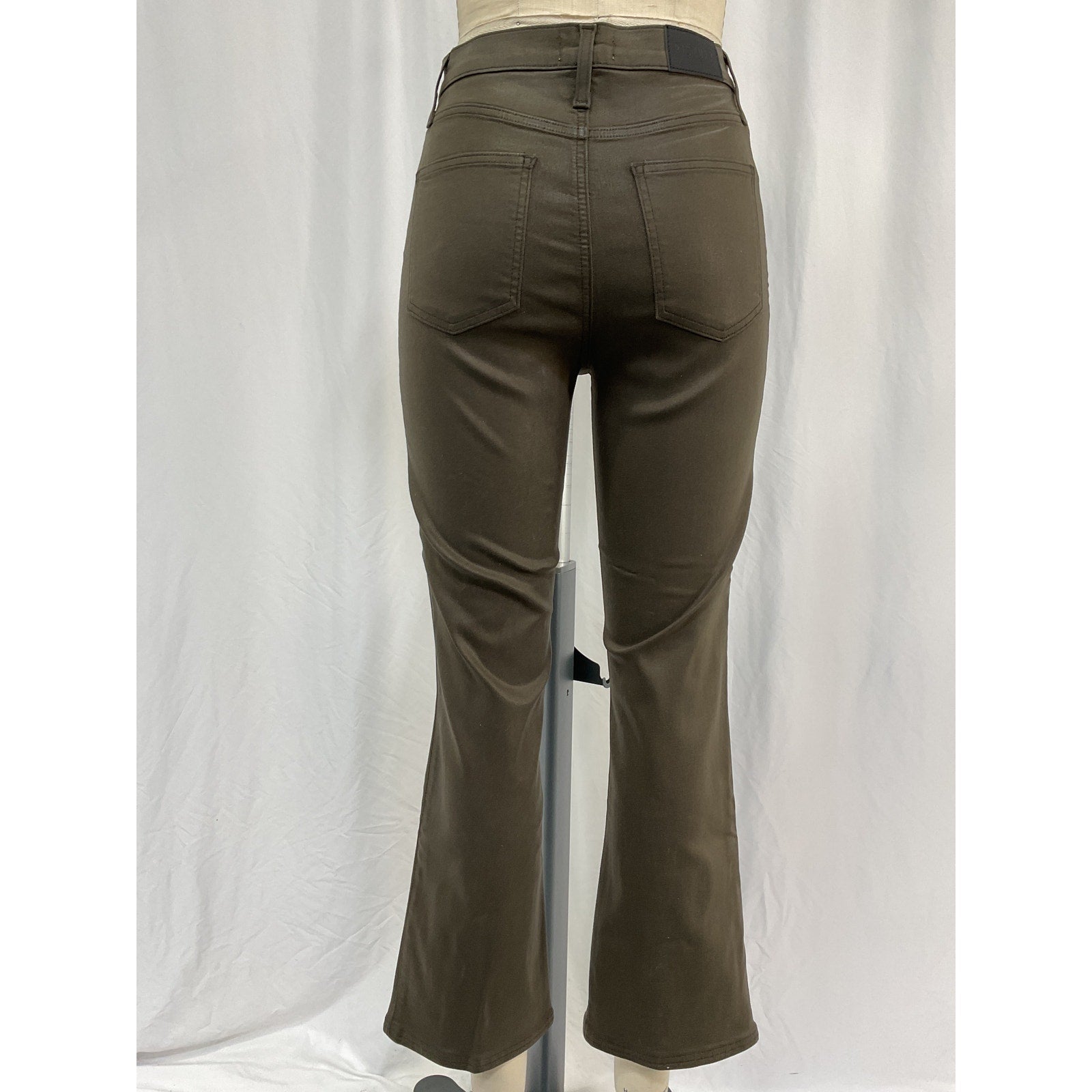 Pistola Denim 'Lennon' Green Cotton Pants With Slit Size 27