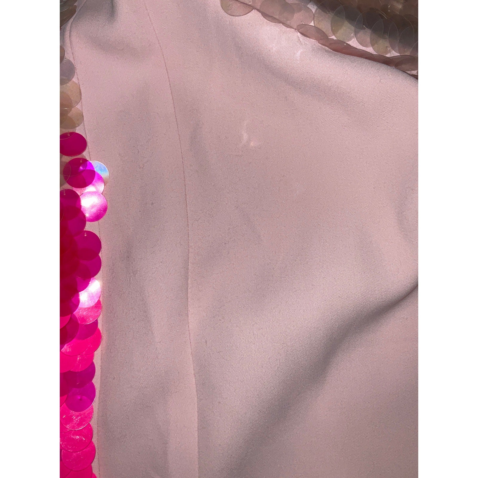 David Koma 'Gradient' Pink Acetate Embroidered Mini Dress Size 2