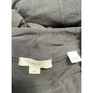 Vince 'Fixed' Black Rayon Wrap Top Size S