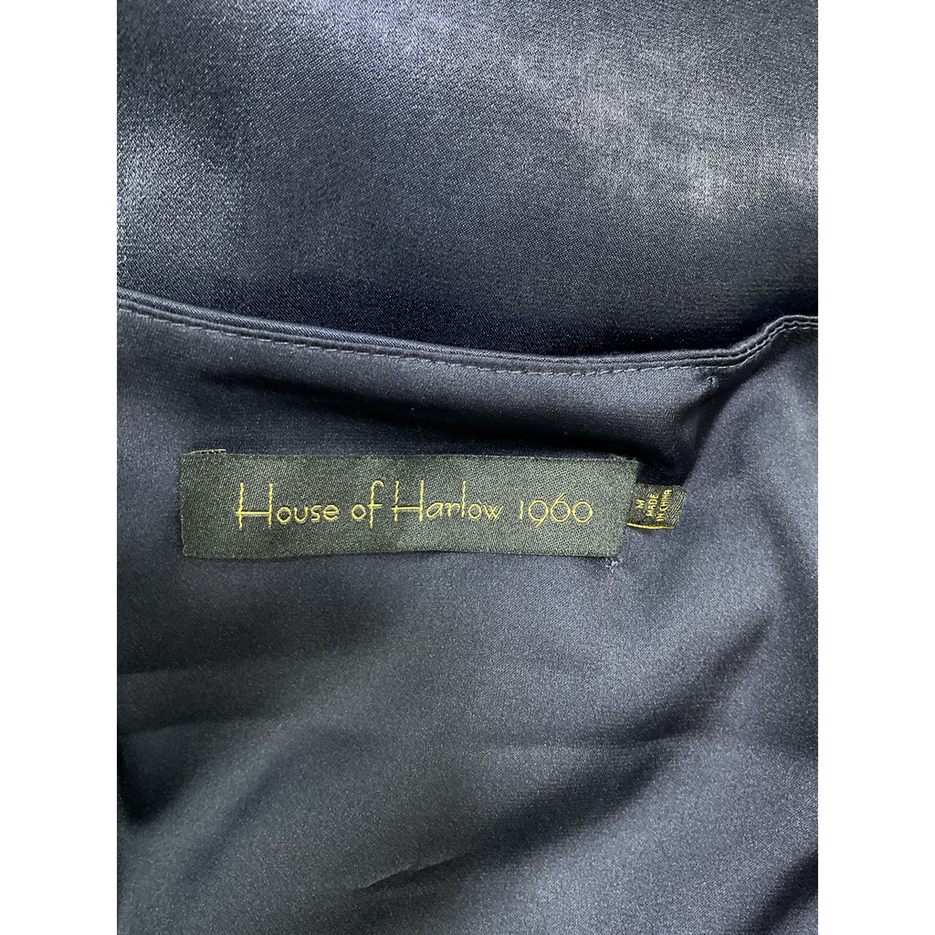 House Of Harlow 1960 x Revolve 'Vianne' Blue Sateen Mini Dress Size M