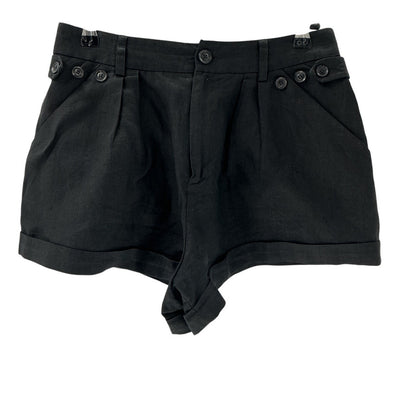 Marissa Webb Linen Black Kenny Shorts Size 0