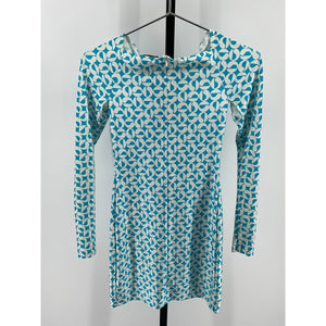 Coperni 'Twisted' Blue Polyamide Cut Out Mini Dress Size XS