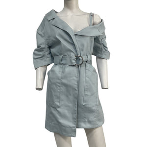Cinq à Sept Belted Baby Blue Milly Dress Size 6