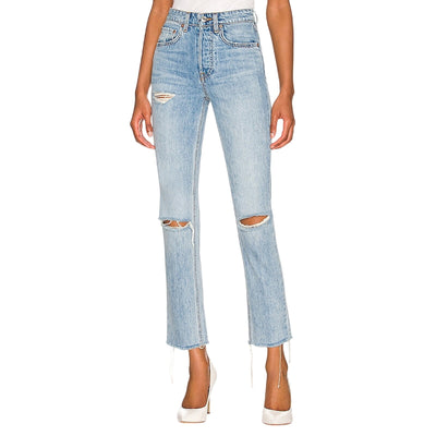 Grlfrnd Distressed Point Loma Karolina Petite Denim Jeans Size 25