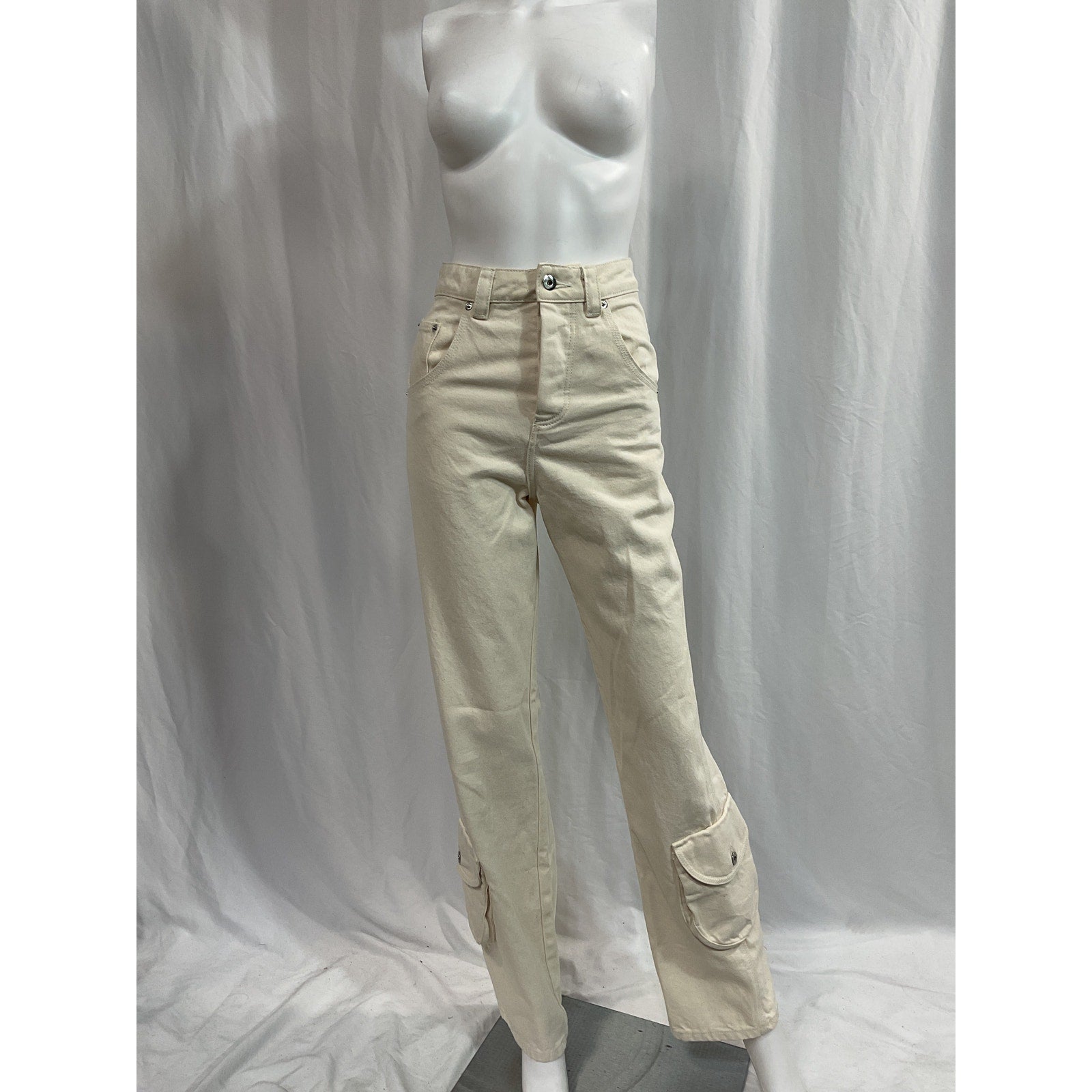Helsa Straight Leg White Workwear Pants Size XS