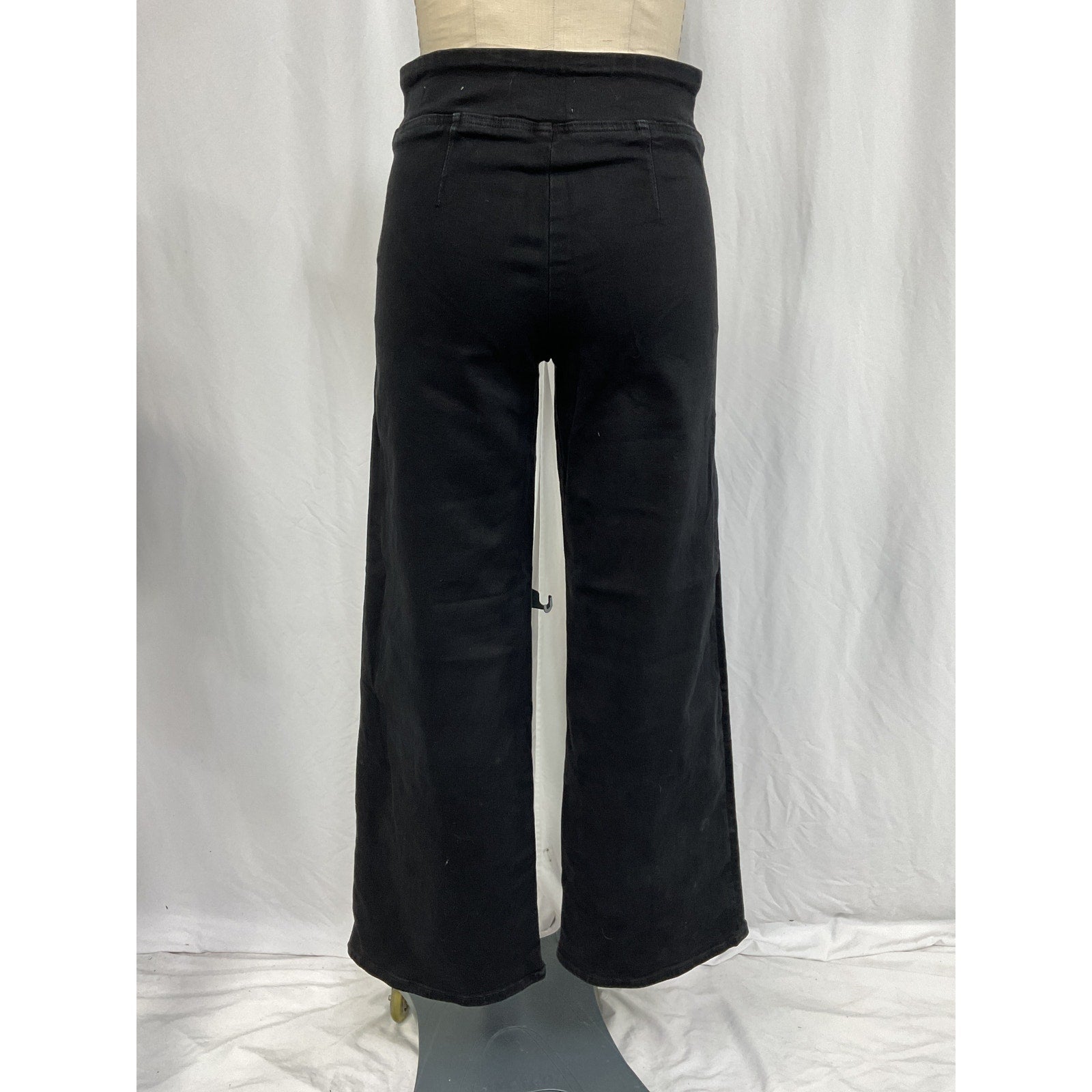 Frame The Jetset Slim 'Palazzo' Black Cotton Pant Size 1