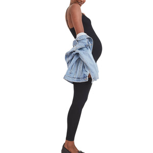 Hatch The Body Black Nylon Rib Unitard Size XS