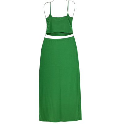 Reformation Knit Green Sherman Two Piece Set Size S