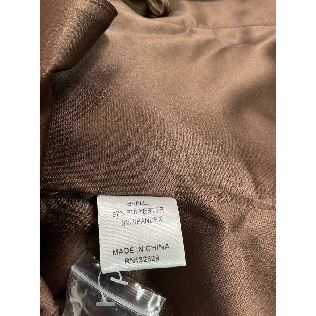 Majorelle 'Waldorf' Brown Satin Top Size M
