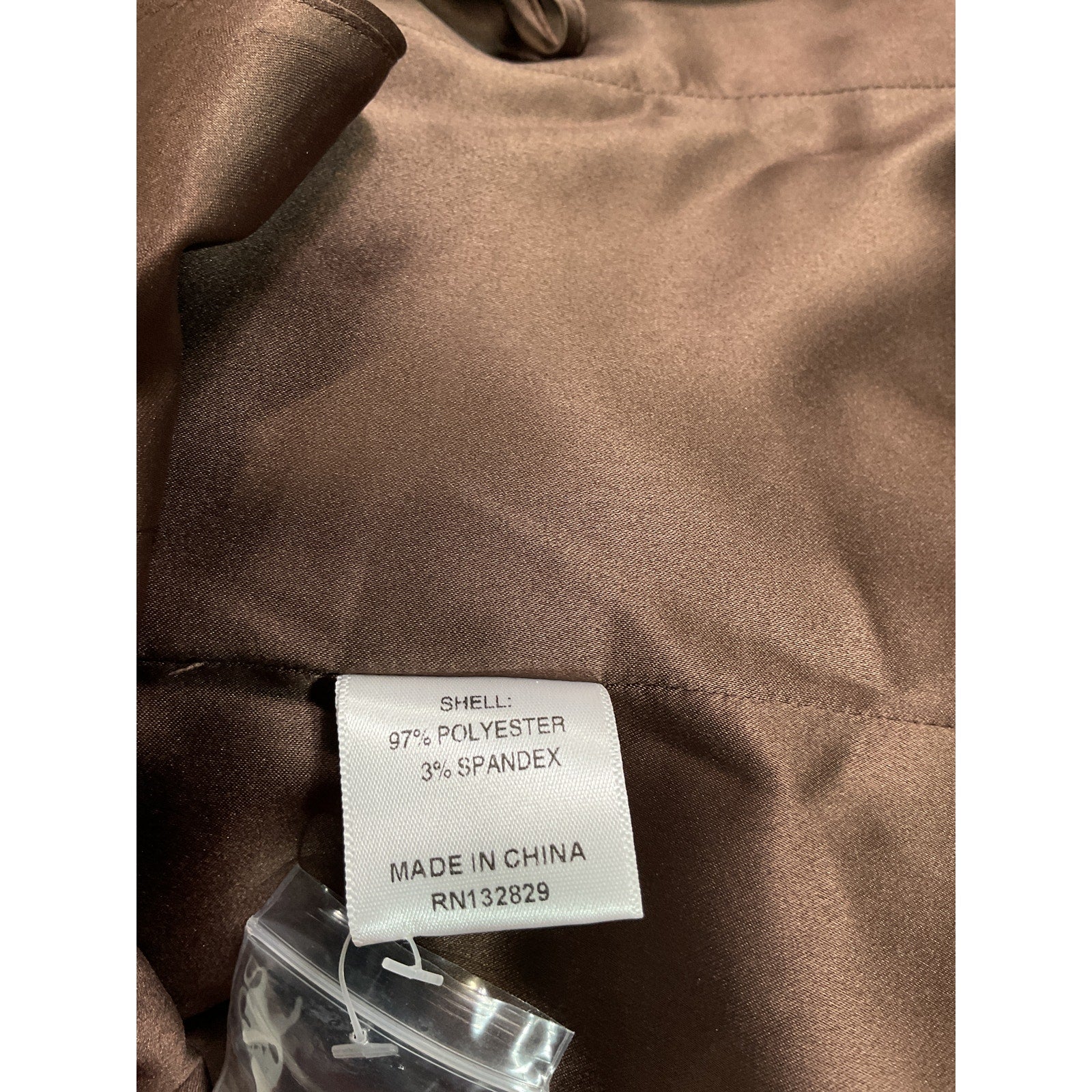 Majorelle 'Waldorf' Brown Satin Top Size M