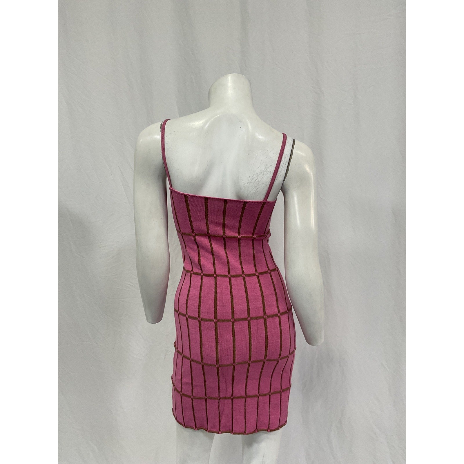 Jacquemus 'La Robe' Pink Viscose Maille Malha Size 38