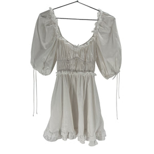 For Love And Lemons Ruffled White Jackson Mini Dress Size XXS