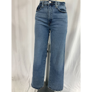 Frame 'Le Jane' Blue Wide Leg Denim Jeans Size 25