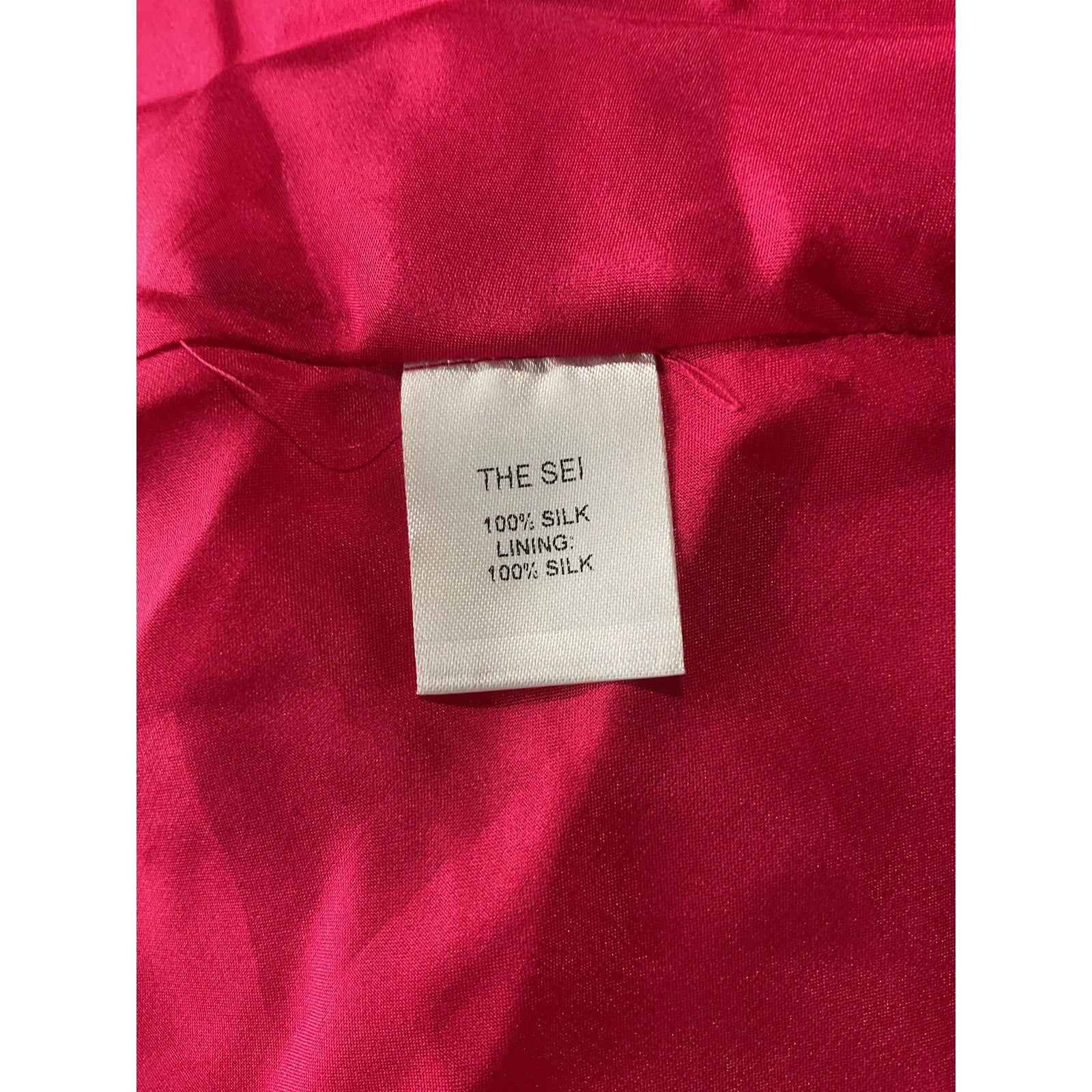 The Sei Asymmetrical Pink Silk Cowl Bias Gown Size 4
