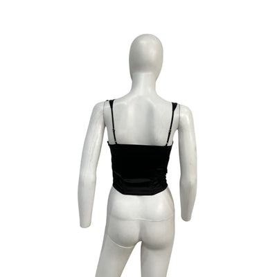 Loveshackfancy 'Mori' Black Polyester Bustier Size 0