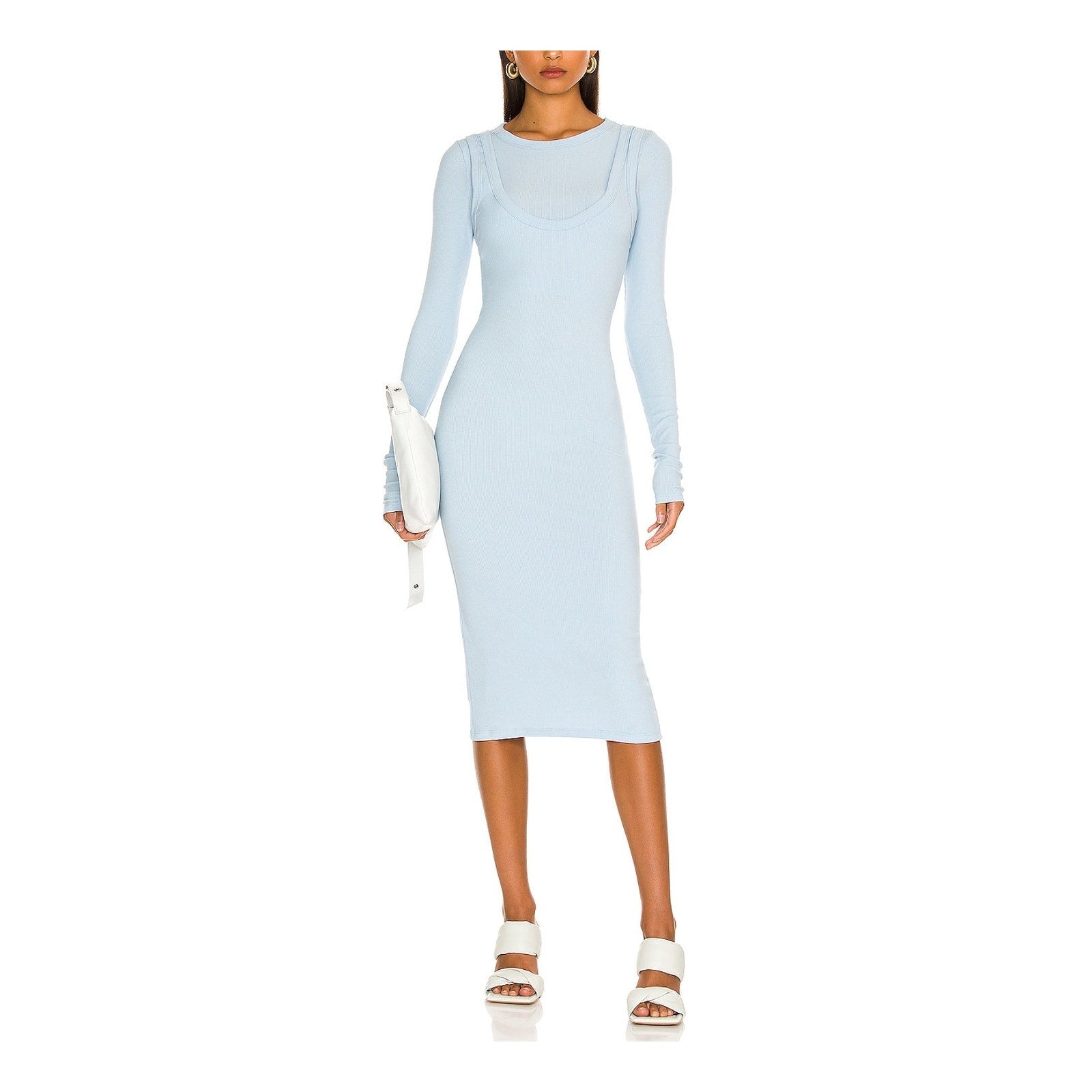 The Line By K 'Adbiel' Blue Cotton Dress Size S
