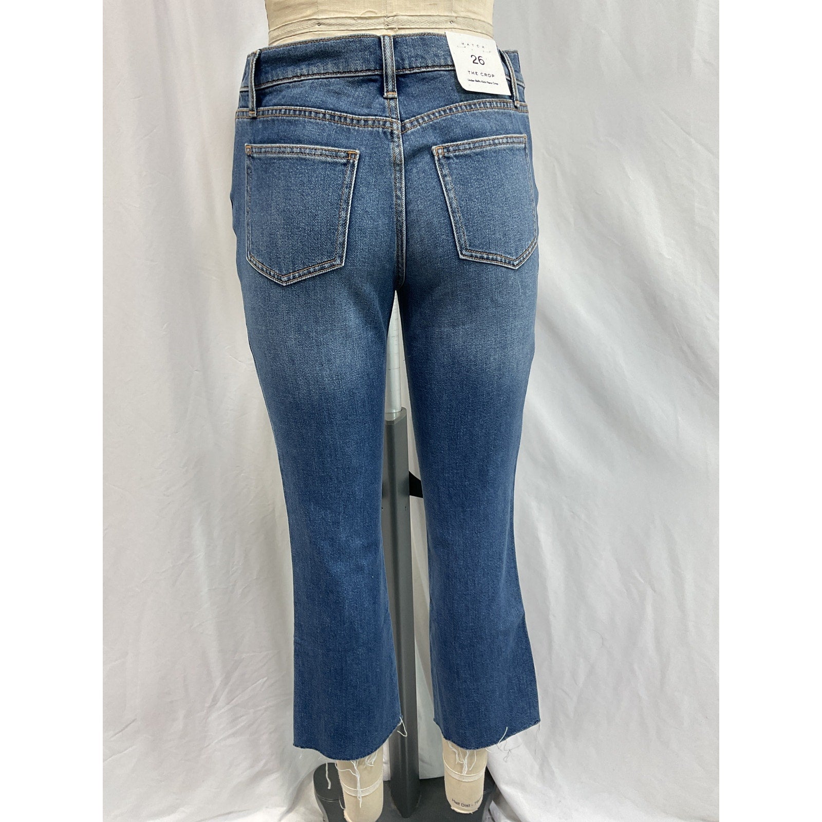 Hatch 'The Crop' Blue Cotton Maternity Denim Jean Size 26 - NWT