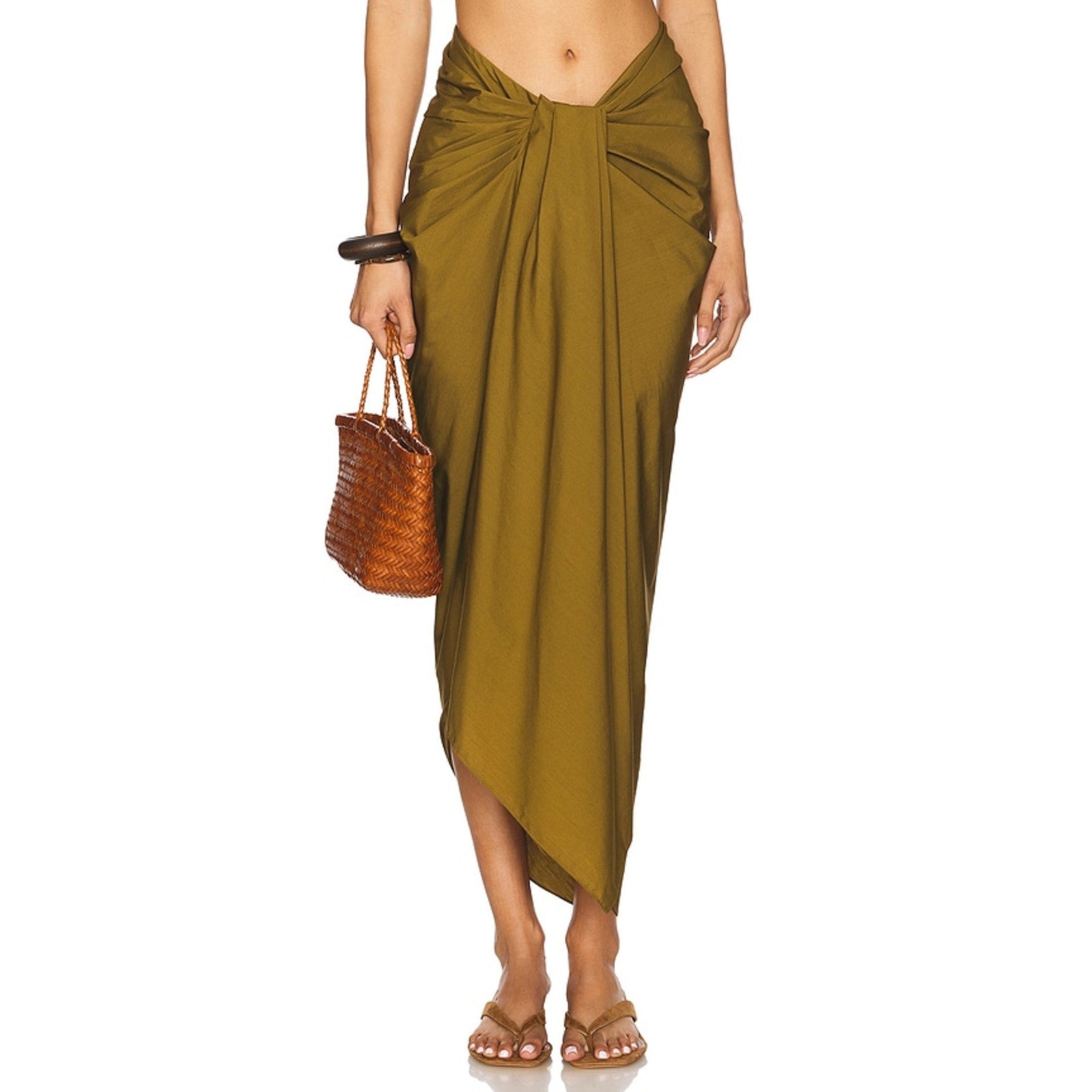 A.L.C. 'Rhodes' Green Cotton Skirt Size 6