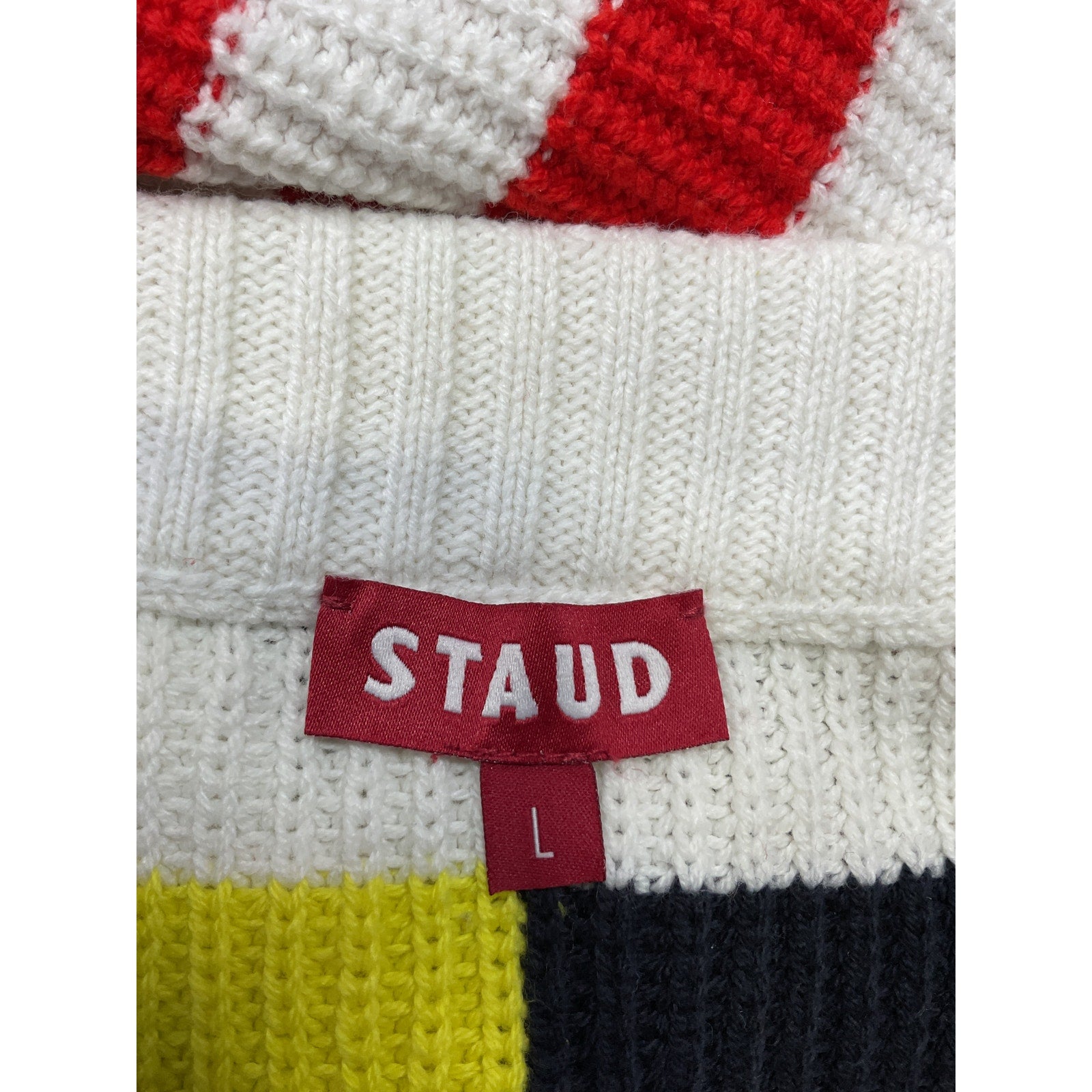 Staud Saltwater White Cotton Skirt Size L