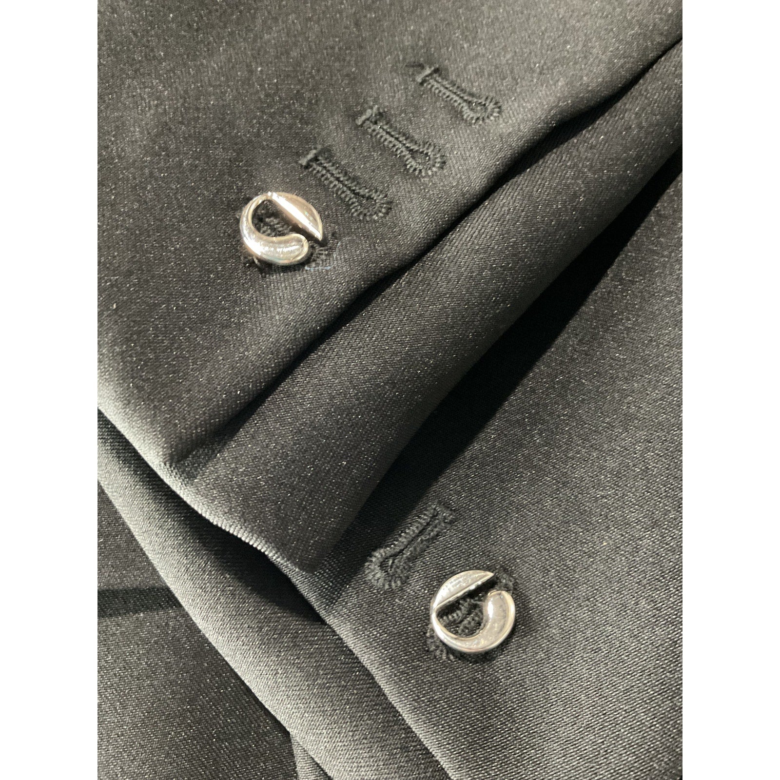 Coperni Double Breasted Black Polyester Tailored Jacket Size S