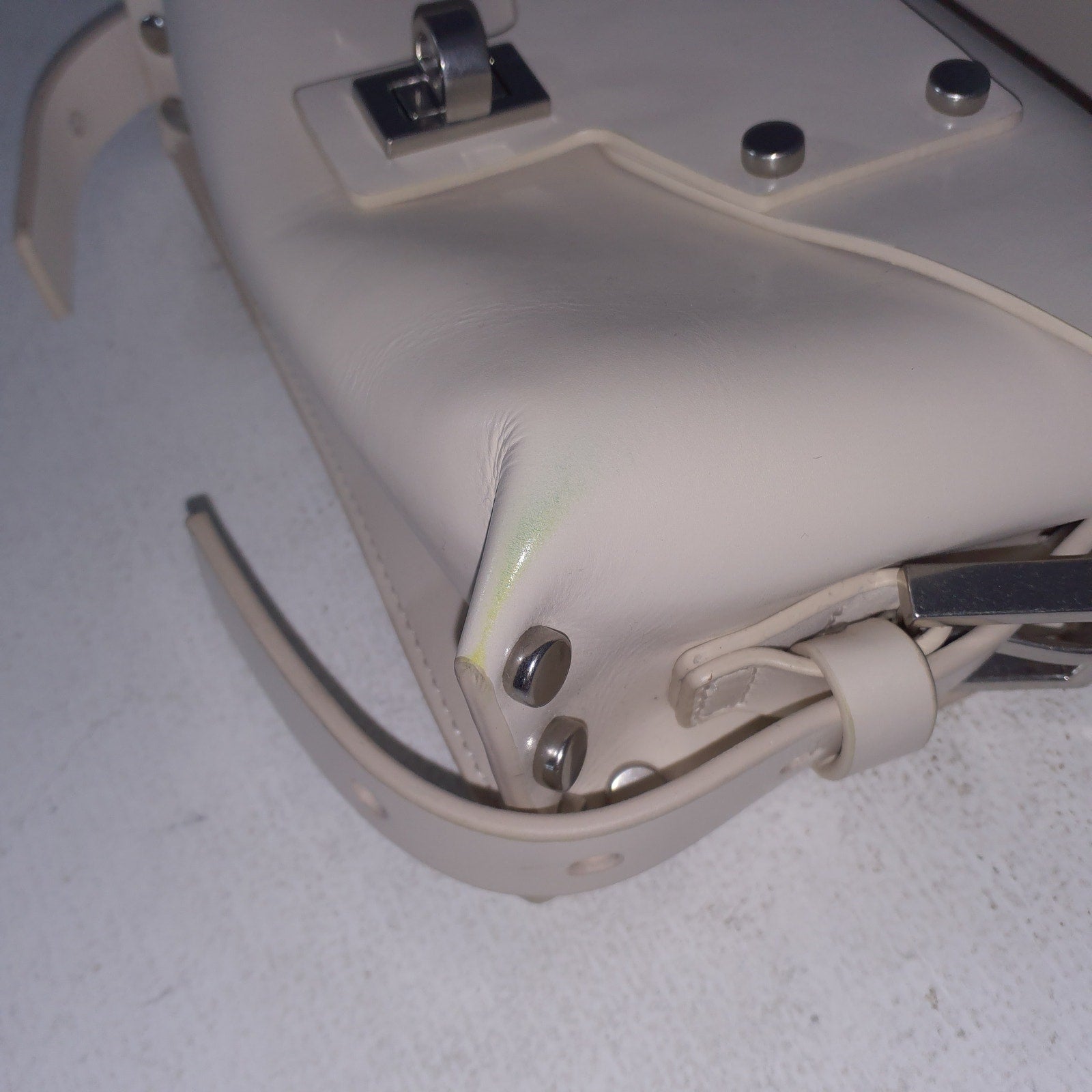 Allsaints 'Miro' Cream Leather Mini Crossbody Size OS