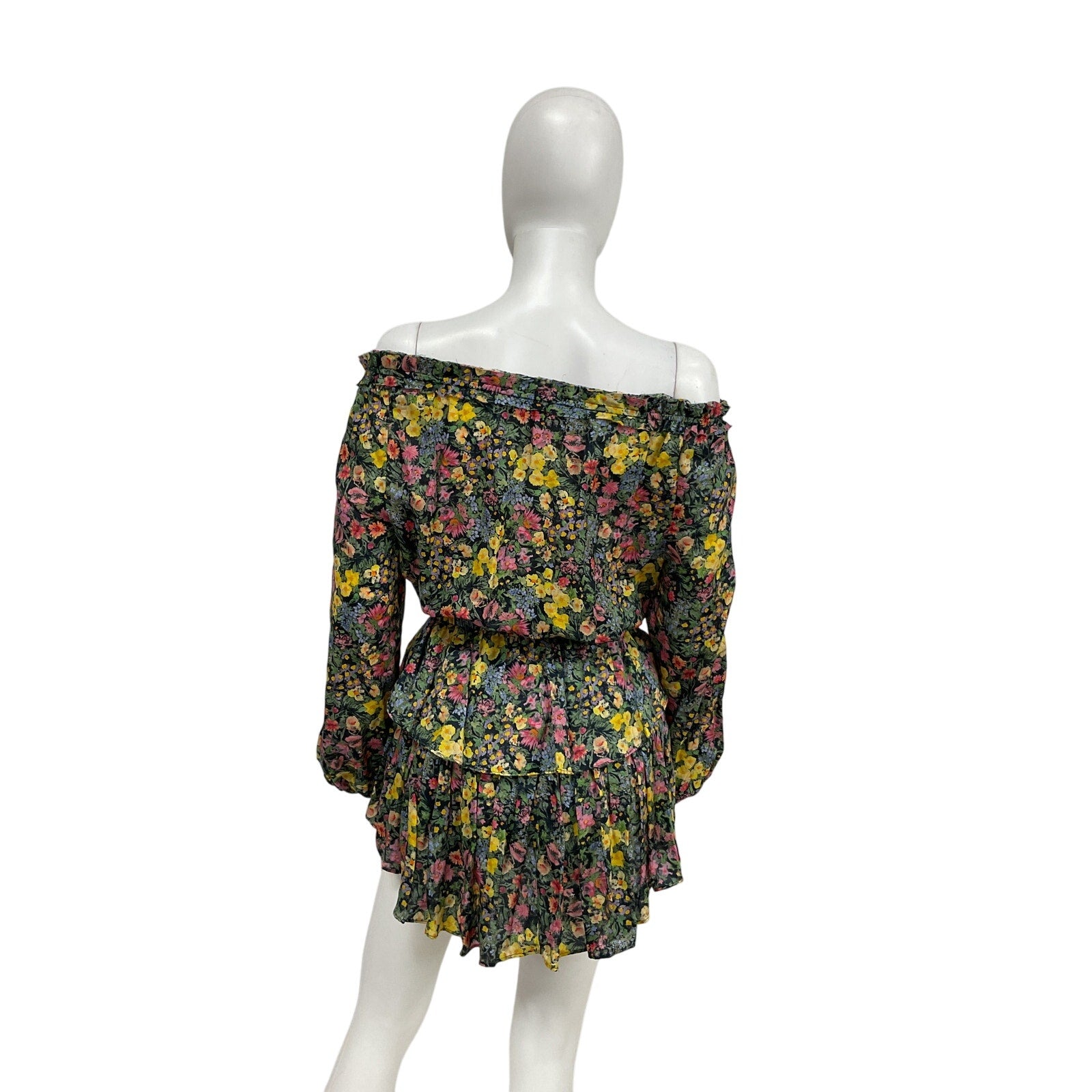 Loveshackfancy 'Popover' Green Cotton Dress Size P