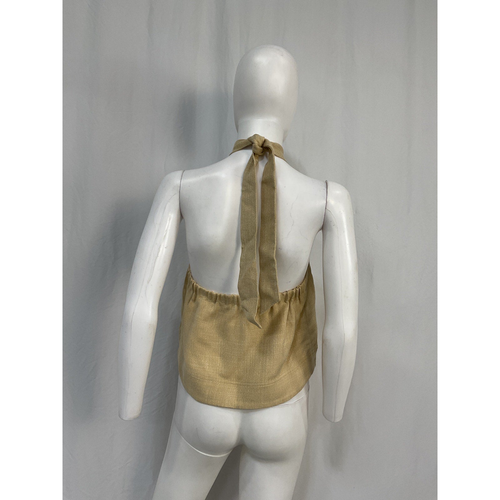 S�zane 'Lelio' Beige Viscose Top Size 6