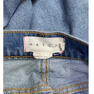 Hatch Classic Light Wash Crop Maternity Denim Jeans Size 27