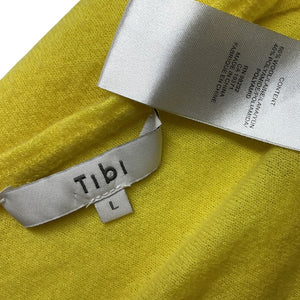 Tibi Vibrant Yellow Wool Blend Sweater Size L