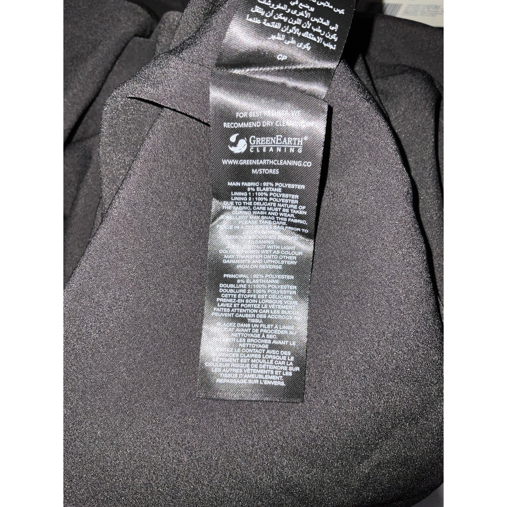 Self-Portrait 'Sweetheart' Black Polyester Mini Dress Size 4