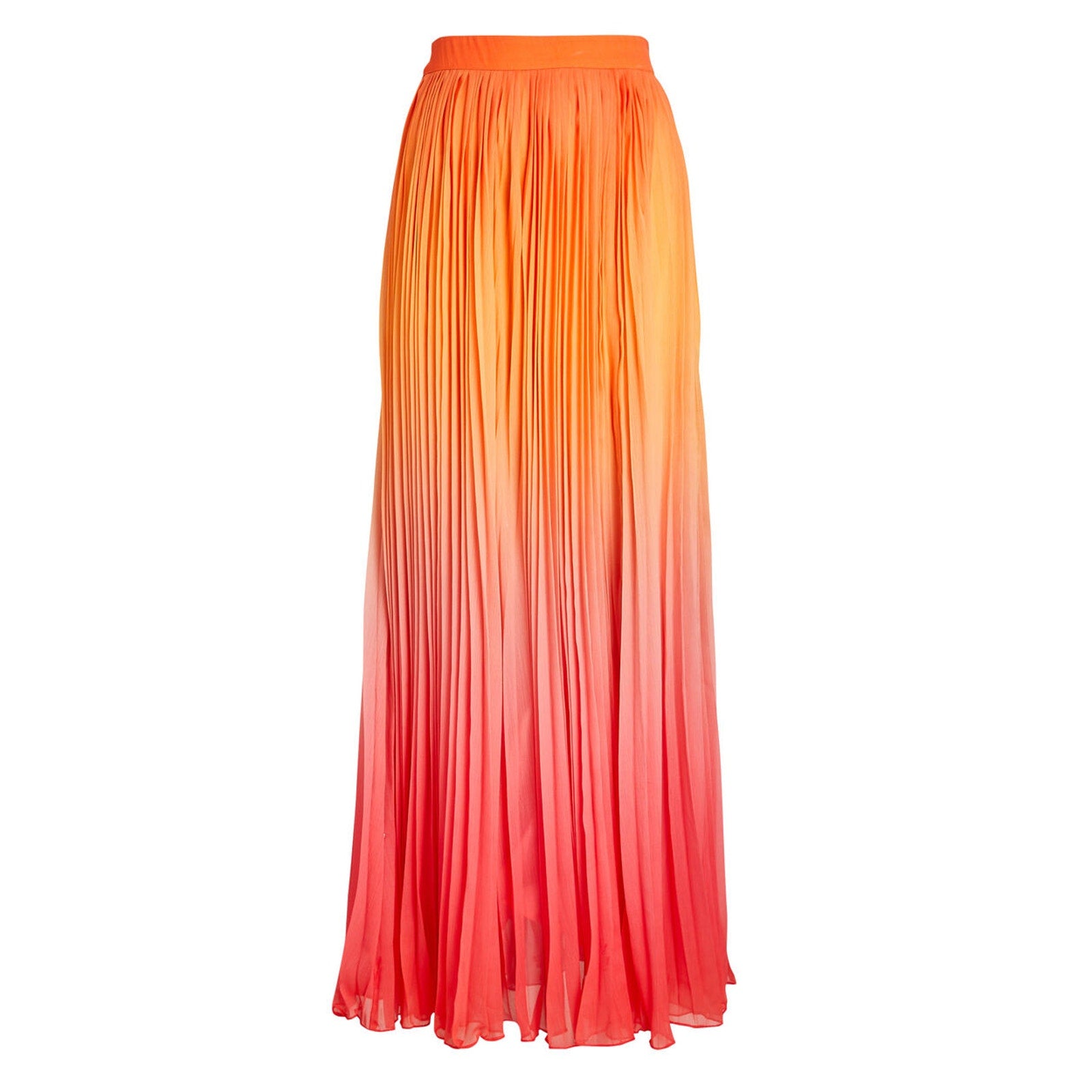 Rococo Sand 'Ombre' Orange Georgette Maxi Skirt Size S