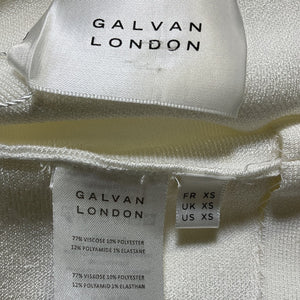 Galvan Asymmetric White Persephone Dress Size XS