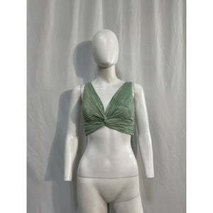 Sabina Musayev 'Savannah' Green Poly Top Size XS
