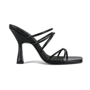 Alias Mae Strappy Black Monty Mule Heels Size 37 EU / US 7