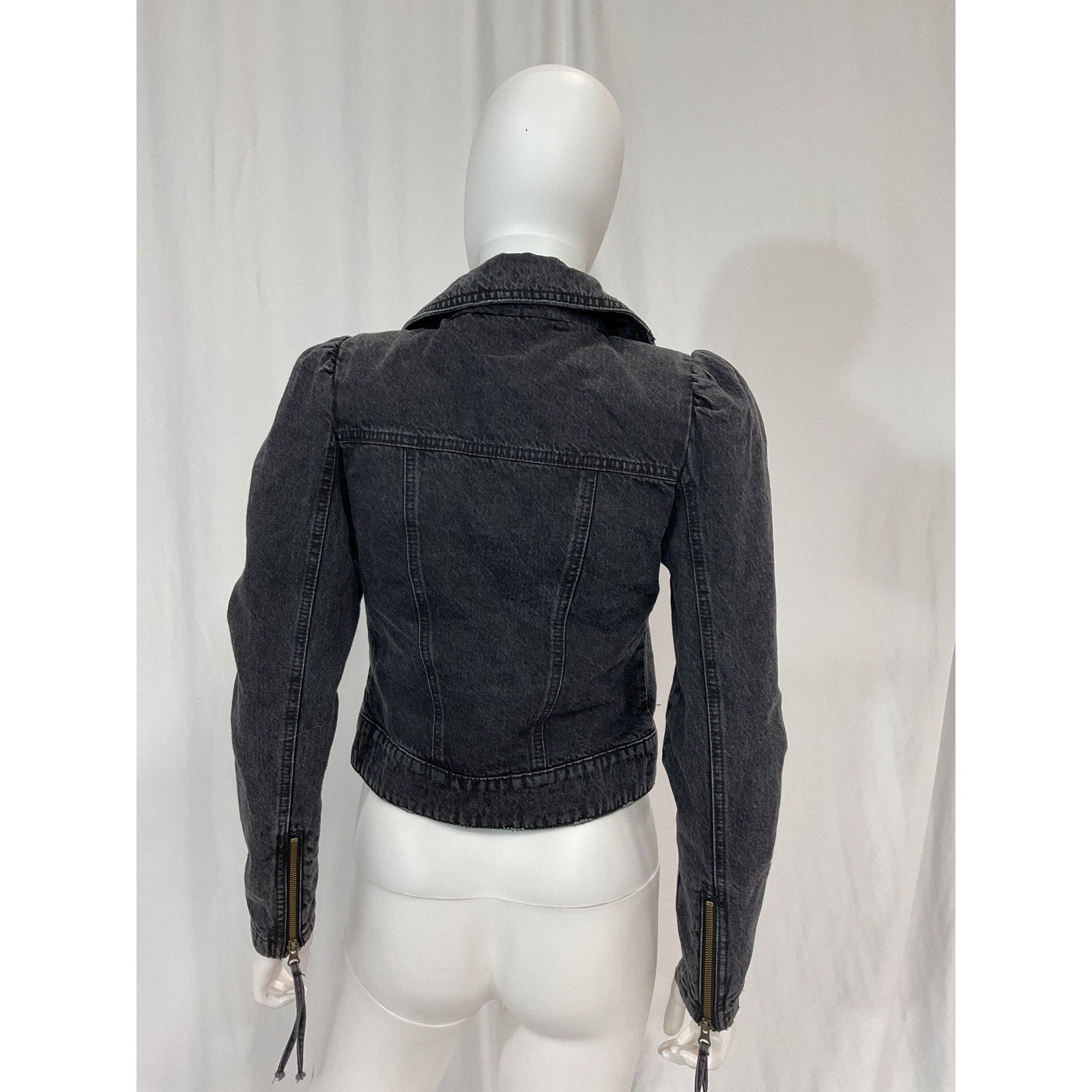 Retrofete 'Tai' Black Denim Jacket Size XS - NWT