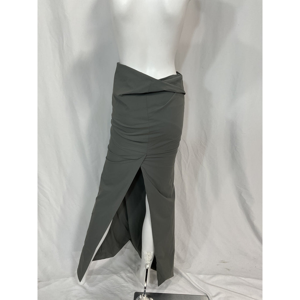 Entire Studios 'Asymmetrical' Grey Draped Maxi Skirt Size XS