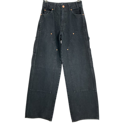 Ulla Johnson Paneled Black Olympia Denim Jeans Size 25