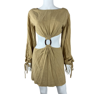 L'Academie Cutout Tan Alora Dress Size S
