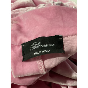Blumarine Ruched Pink Mockneck Dress Size 10