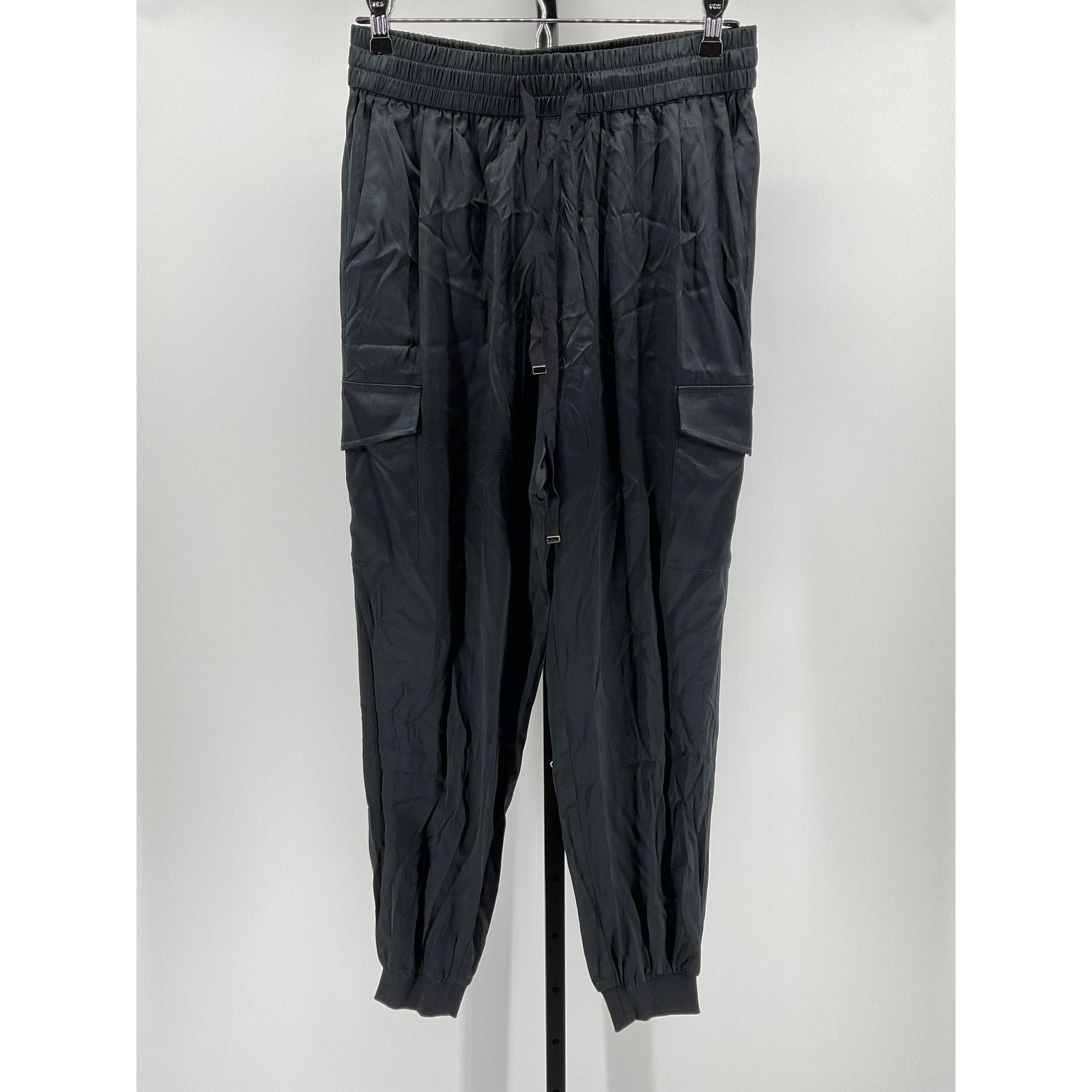 Cami Nyc 'Elsie' Black Silk Cargo Joggers Size S