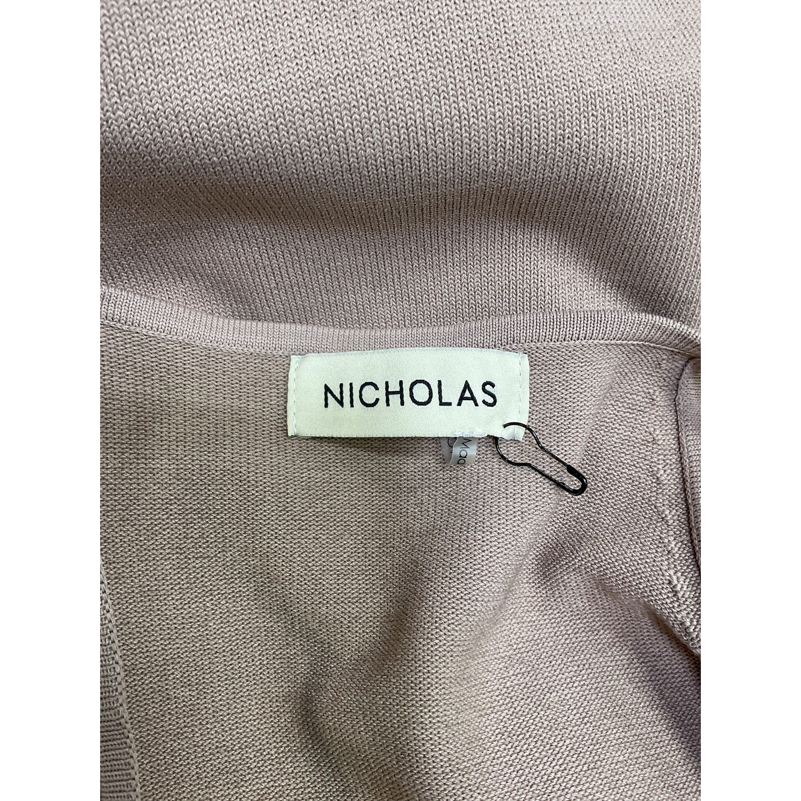 Nicholas 'Samara' Tan Rayon Cutout Stretch-Knit Midi Dress Size M