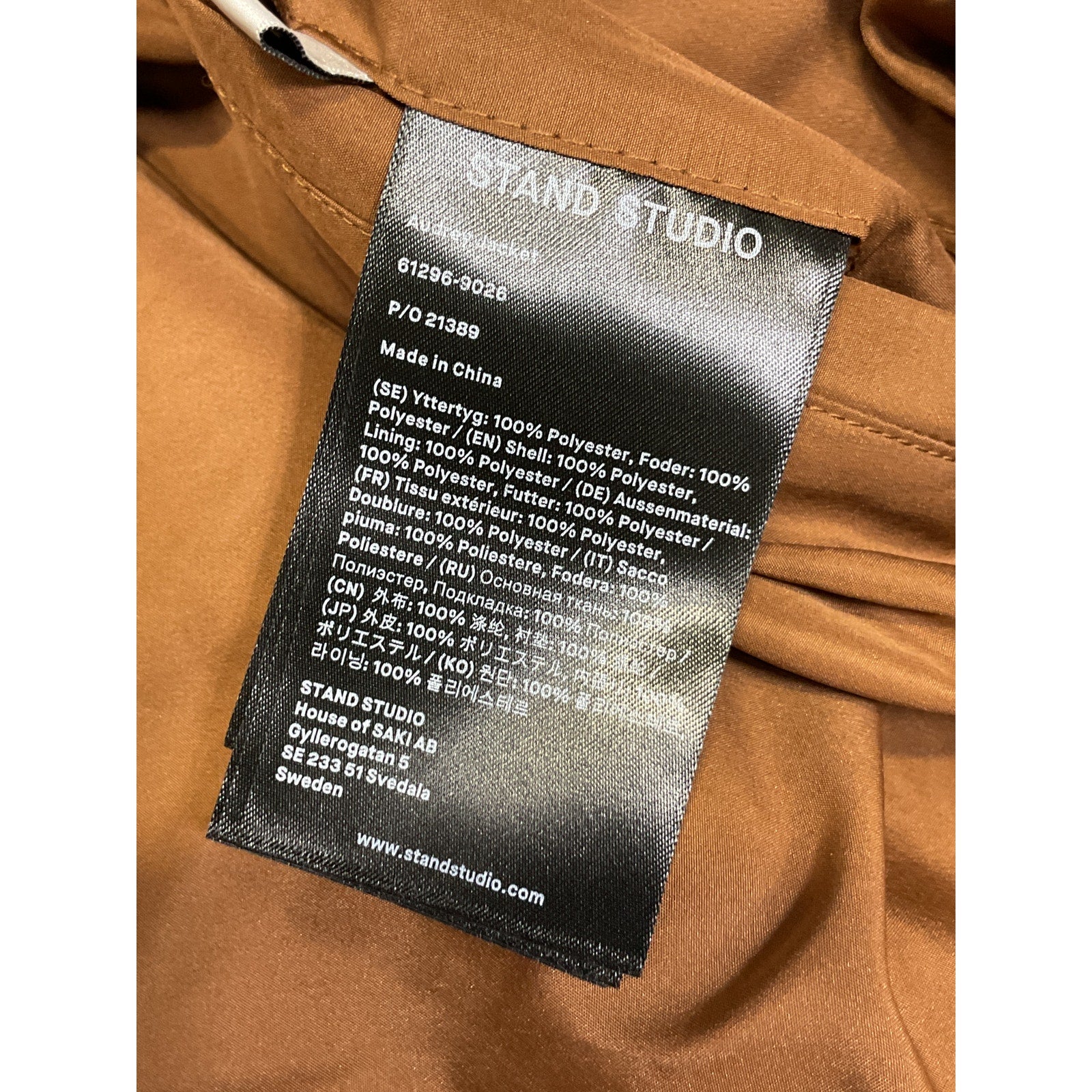 Stand Studio 'Audrey' Brown Jacket Size 36