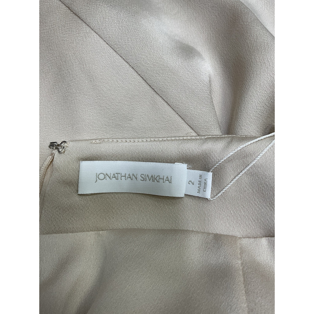Simkhai 'Mae' Tan Acetate Skirt Size 2 - NWT