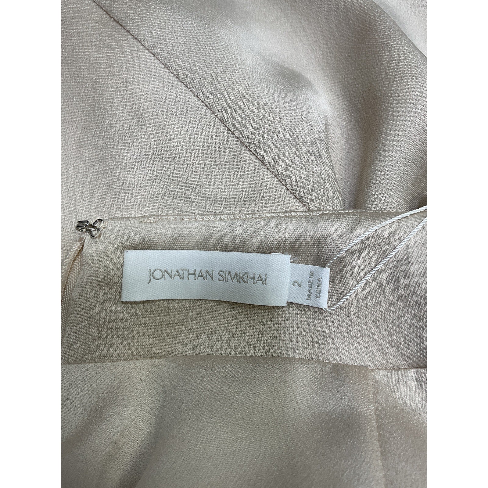 Simkhai 'Mae' Tan Acetate Skirt Size 2 - NWT