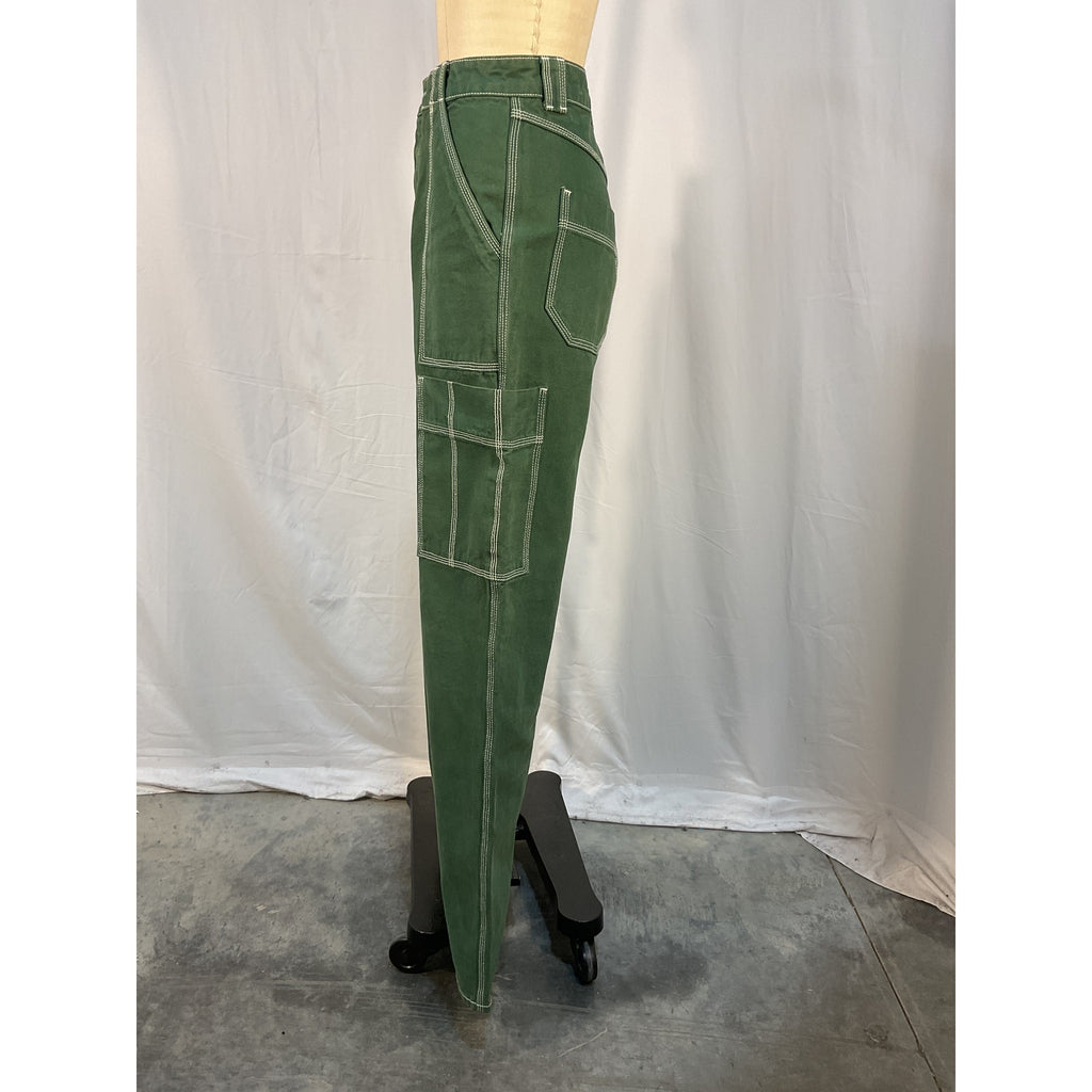 Helsa 'Wide' Green Cargo Workwear Pants Size S