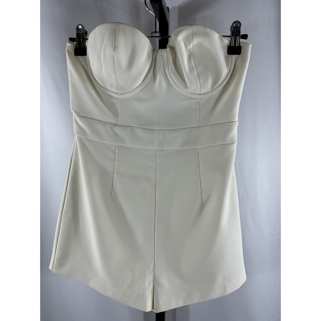 Michael Costello x Revolve 'Karina' White Polyester Romper Size XS - NWT