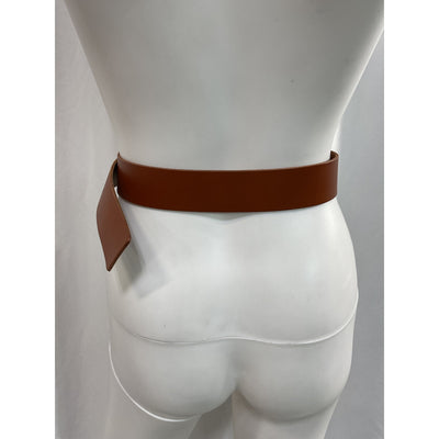 Frame 'Le' Brown Circle Leather Belt Size S