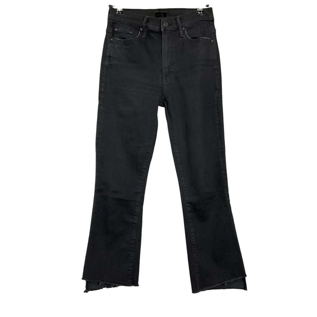 Mother 'The Insider' Black Cotton Crop Jeans Size 26