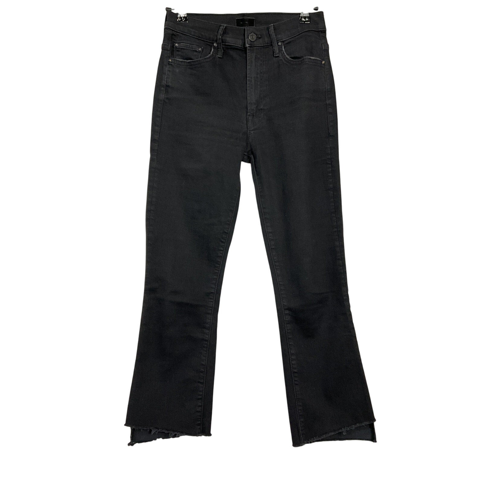 Mother 'The Insider' Black Cotton Crop Jeans Size 26